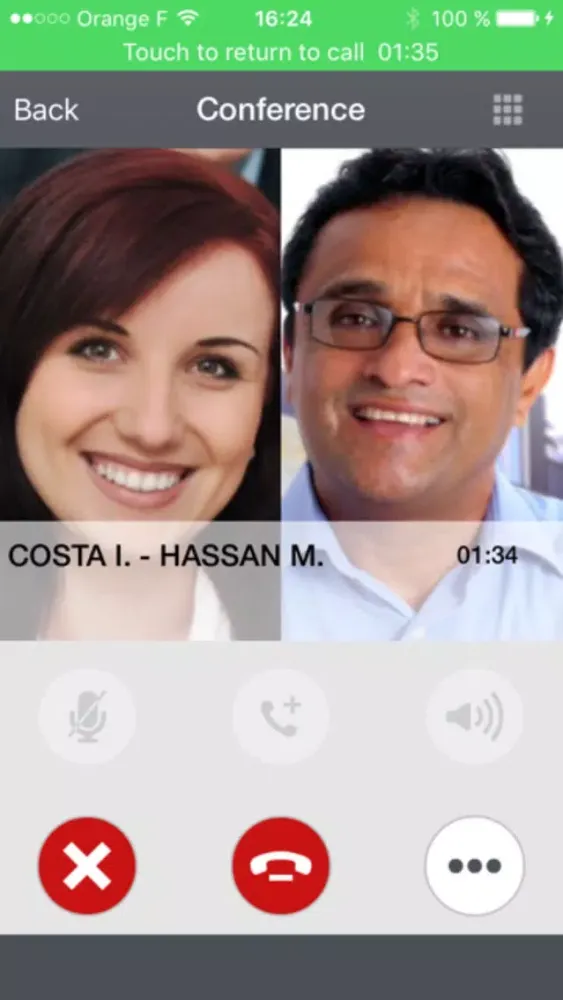 OpenTouch Conversation Screenshots